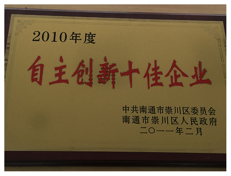 自主创新十佳企业